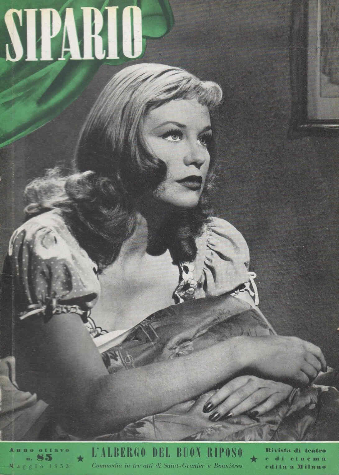 SIPARIO magazine side cover Issue 85 May 1953